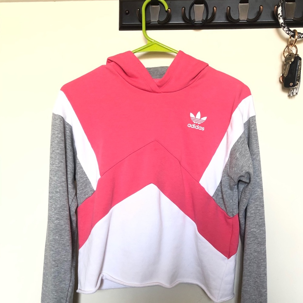pink adidas hoodie